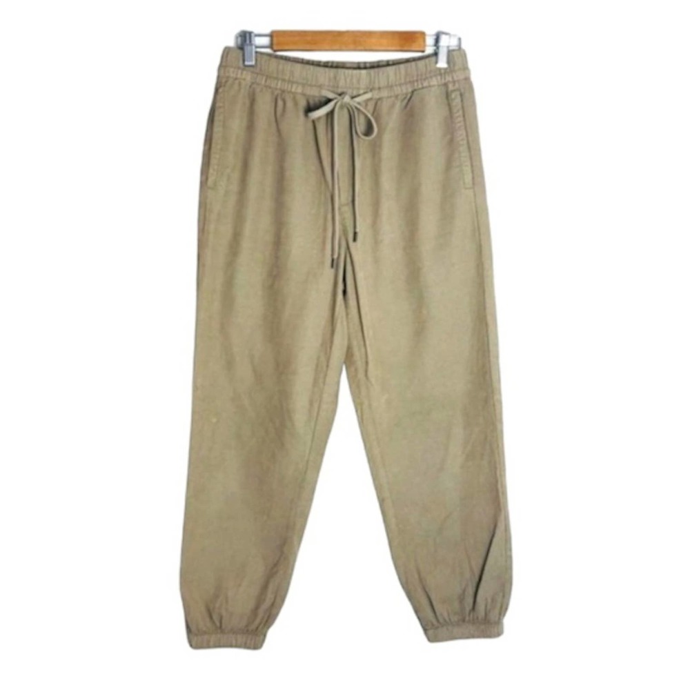 American Eagle Corduroy Jogger Pants US 6 High Waisted Corduroy Pull On Tan